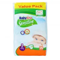 Подгузники BABYLINO Sensitive Economy N3 4-9кг, 56шт - thumbs image 1