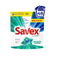 Savex Капсулы для стирки 2in1 Crystal Fresh 48 шт
