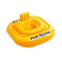 Colac gonflabil cu scaun si spatar Pool School, 79×79 cm, max. 15 kg, 1–2 ani, Intex (56587)