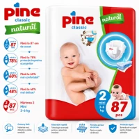Pine Classic Jumbo Scutece Mini Nr.2 3-6kg 87 buc - thumbs image 2