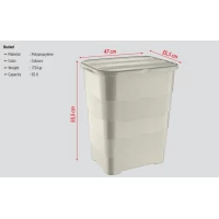 Proff Coș de rufe Butterfly 65 L - thumbs image 3