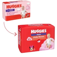Huggies Little Movers Scutece chilotel №4, 9-14kg, pentru baietei 52 buc - thumbs image 4