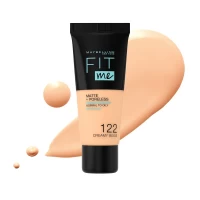 Fond de ten mat Nuanta 122 Creamy Beige Fit Me, 30 ml, Maybelline