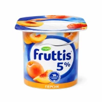 Iaurt Fruttis 5% Capsuni si piersici 115 g