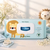 DeepFresh Servetele umede cu capac 100 buc Lovely Baby - thumbs image 2