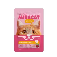 Miracat Hrana pentru pisici pui in sos 75g