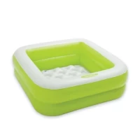 Piscină gonflabilă pentru copii Play Box cu bază gonflabilă, 86×25 cm, 57 L, 2 culori, 1–3 ani, Inte