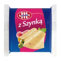 Сырные ломтики Mlekovita с ветчиной 49%, 130г