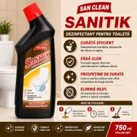 Santic WC pentru întreținerea toaletelor Aromă de Citrice, 750 ml - thumbs image 2