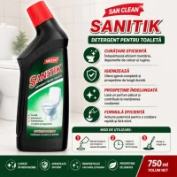 Santic WC pentru întreținerea toaletelor Aromă de Măr, 750 ml - thumbs image 2