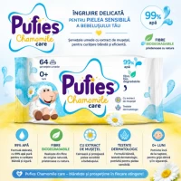 Влажные салфетки для детей Pufies Camomile Care 64 шт - thumbs image 2