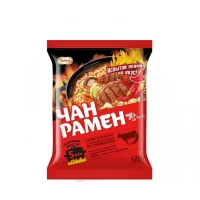 Корейская лапша быстрого приготовления с острой говядиной Чан Рамен 120г