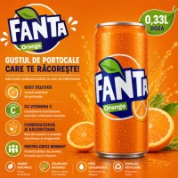 Fanta Bautura carbogazoasa 0,33l orange can - thumbs image 2
