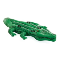 Pluta gonflabila Crocodil mare cu manere, 203×114×25 cm, max. 80 kg, 3+ ani, Intex (58562)