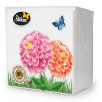Салфетки столовые Silken 24x24 1 слой 100 шт Light (Разные) - thumbs image 1