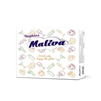 Maliva бумажные салфетки 33x33 50 шт с принтом