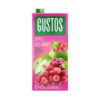 Напиток Gustos с соком яблока и розового винограда, 2 л