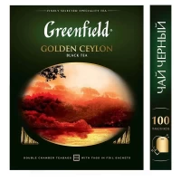 Greenfield Чай черный Golden Ceylon 100p х 2g - thumbs image 2