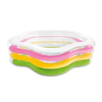 Piscină gonflabilă pentru copii Summer Colors cu bază gonflabilă, 185×180×53 cm, 460 L, Intex