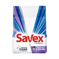 Savex Detergent automat 2 kg Premium Whites Colors