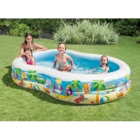 Piscină gonflabilă pentru copii Paradise Lagoon, 262×160×46 cm, 700 L, 3+ ani, Intex (56490) - thumbs image 2