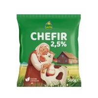 Lactis Chefir 2,5%, 500 ml (pungă)