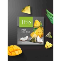 Tess Зеленый чай с манго и ананасом Pina Colada в пирамидках, 20 шт - thumbs image 3