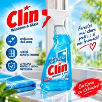 Clin Detergent pentru geam 500ml cu pistol Universal Blue - thumbs image 2