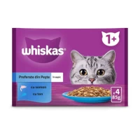 Whiskas Влажный корм Whiskas с рыбой для кошек 4 x 85 г