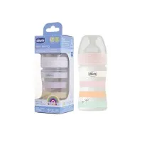 Бутылочка пластиковая CHICCO насадка силикон 150мл GIRL