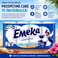 Emeka Hartie igienica, 3 straturi, 8 role Ocean Breeze - thumbs image 2
