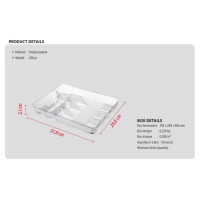 Proff Tavă mare pentru tacâmuri, transparentă - thumbs image 2