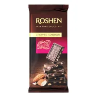 Шоколад черный с подсоленным миндалем Roshen м/у 85г