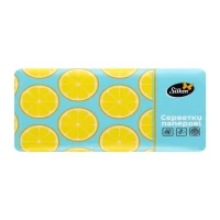 Silken Салфетки косметические 150 шт. 2-слойные Лимоны