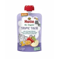 Holle Bio Organic Piure Tropic Tiger de mere, mango si fructul pasiunii (8 luni+) 100g