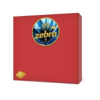 Zebra servetele de masa 33x33cm, 2 str 35 buc Delux Rosu