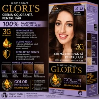 Glori's Vopsea de par 4.6 Castaniu 50ml - thumbs image 2