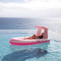 Saltea gonflabila tip barca cu baldachin, 257×135 cm, max. 100 kg, Intex (57804) - thumbs image 2