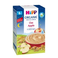 HiPP Terci cu lapte, fulgi de ovăz bio cu mere Goodnight (6+ luni), 250 g - thumbs image 1