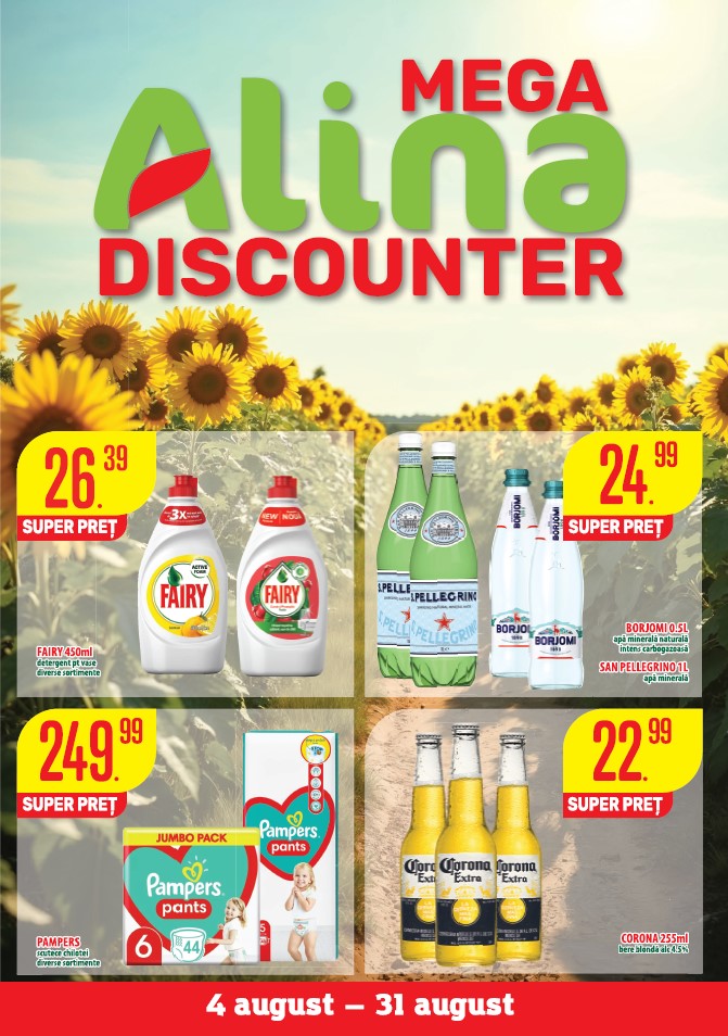 Catalogul Mega Alina Discounter – August