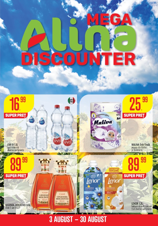 Catalogul Mega Alina Discounter – August