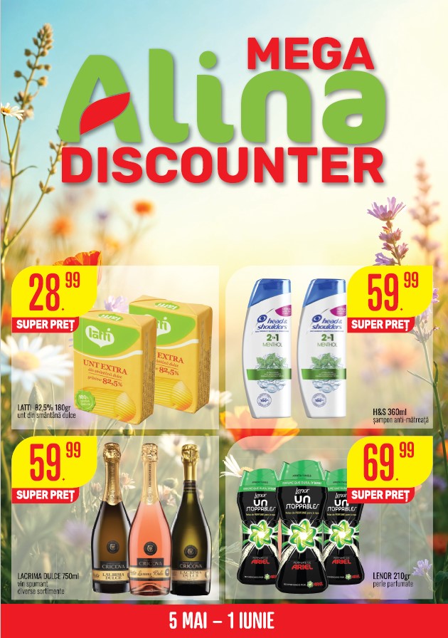 Catalogul Mega Alina Discounter – Mai