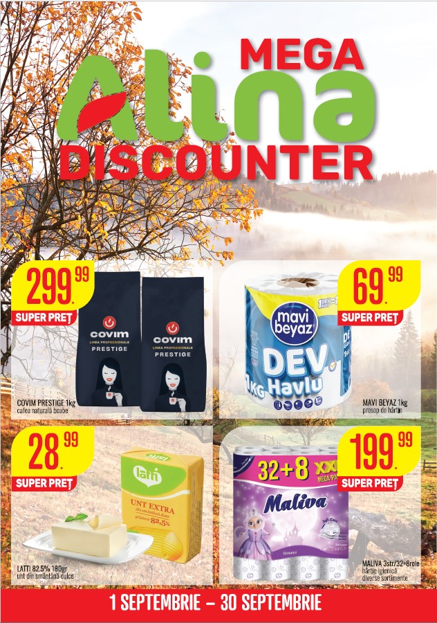 Catalogul Mega Alina Discounter - Septembrie 2026