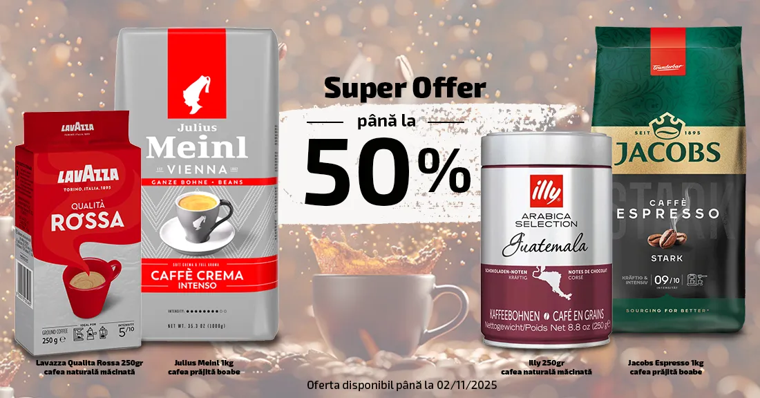 Cafea - 50 %